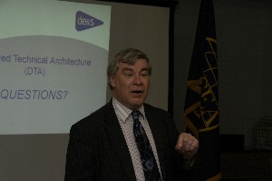 In April, Robert Linton, Defence Equipment and Support, U.K. Ministry of Defense, gave a keynote presentation on deployed technical architecture.